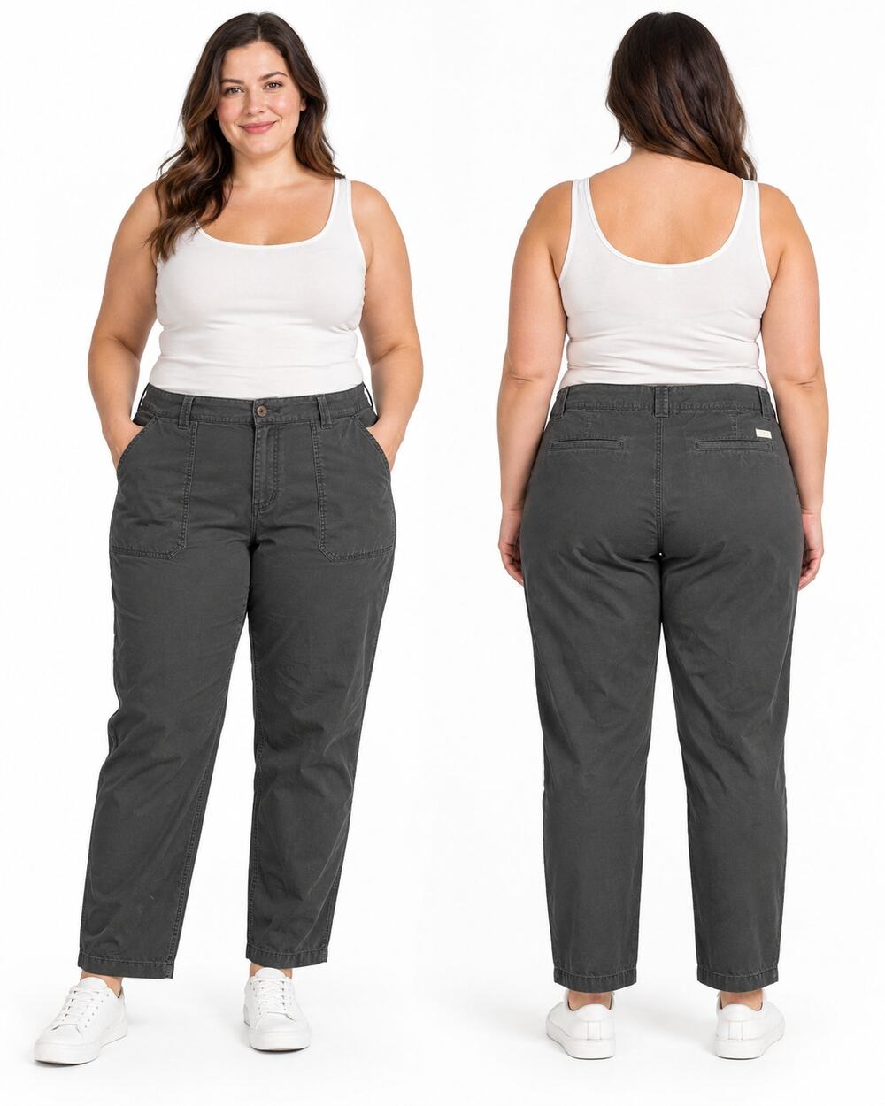 Lauren Ralph Lauren Denim Pants Women's 16W Black Utility Straight Leg Plus